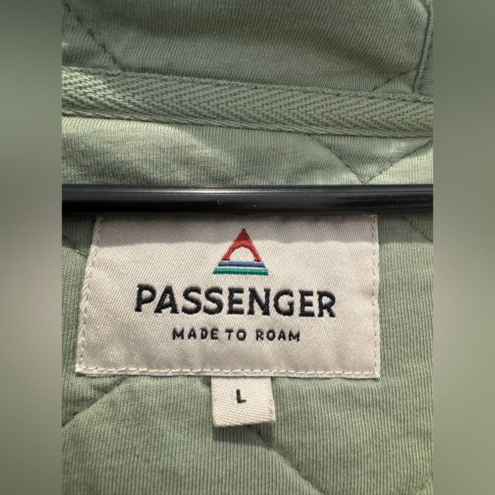 Quilted Green Hooded Jacket passenger women’s large cotton - Picture 5 of 7